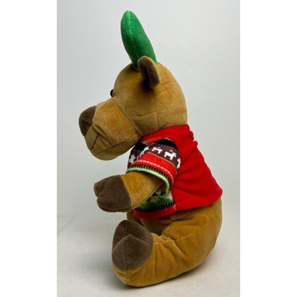 Kellytoy Plush Reindeer Moose 11" Stuffed Animal With Festive Christmas Sweater - Picture 3 of 10